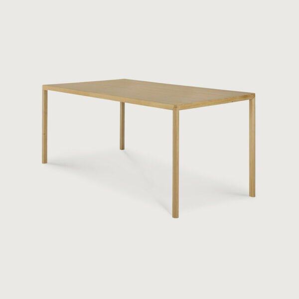 Table Air plateau plaqué chêne naturel piétement bois massif  - 140x80x76 cm Ethnicraft