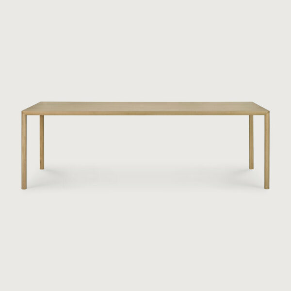 Table Air plateau plaqué chêne naturel piétement bois massif  - 240x100x76 cm Ethnicraft