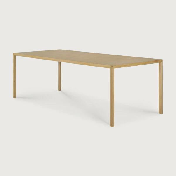 Table Air plateau plaqué chêne naturel piétement bois massif  - 240x100x76 cm Ethnicraft