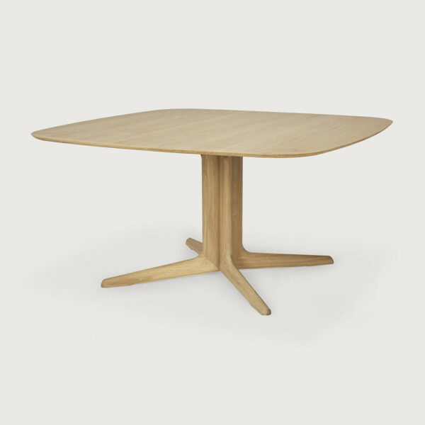 Table carrée CORTO - chêne massif finition huilée - 150 x 150 x H 76 cm Ethnicraft