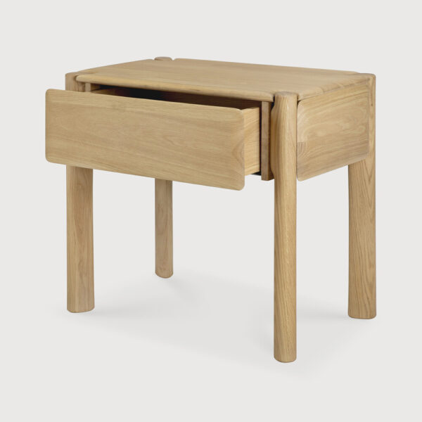 Table de chevet PI 1 tiroir intégré - Chêne massif finition huilée- 60x38x53 cm -Ethnicraft – Image 3