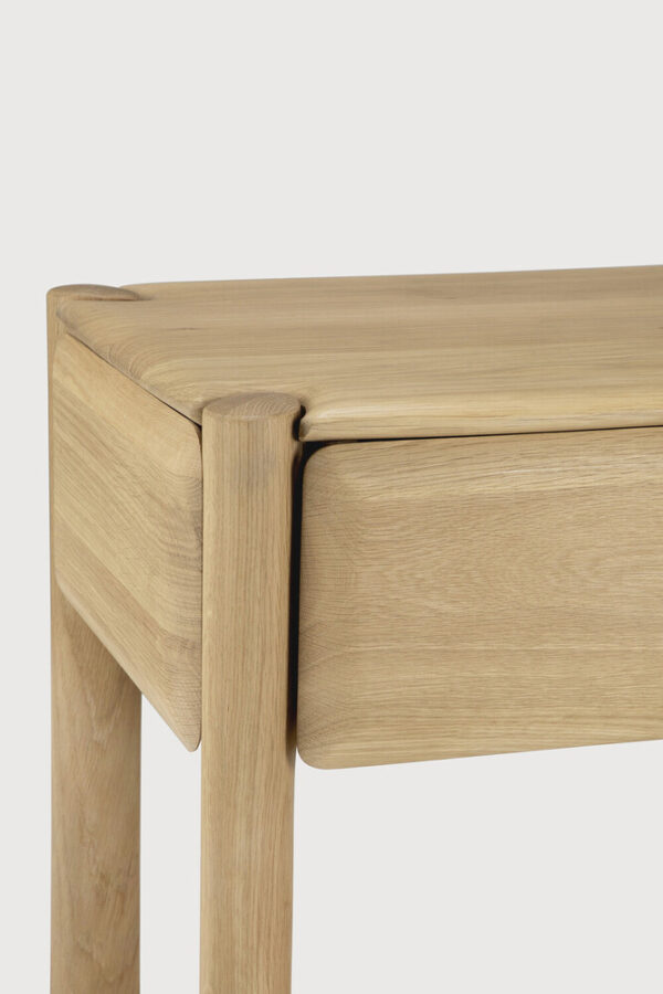 Table de chevet PI 1 tiroir intégré - Chêne massif finition huilée- 60x38x53 cm -Ethnicraft – Image 5