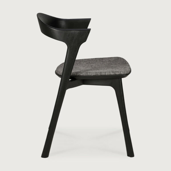 Chaise Bok en chêne noir - tissu gris - vernis 50 x 54 x H 76 cm Ethnicraft – Image 9