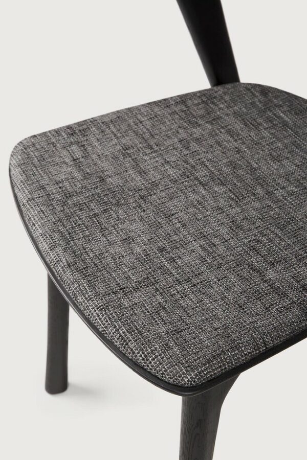 Chaise Bok en chêne noir - tissu gris - vernis 50 x 54 x H 76 cm Ethnicraft – Image 8