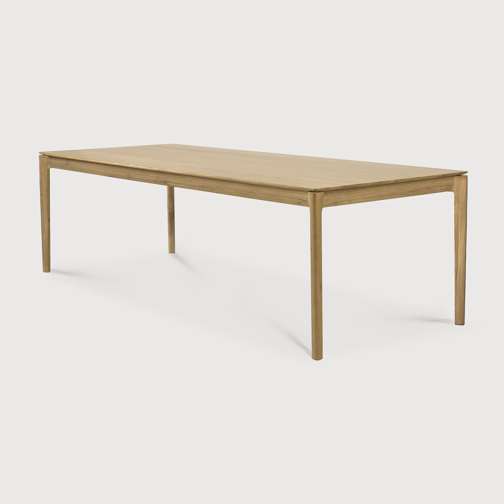 Table Bok en chêne vernis 220 x 95 x H 76 cm Ethnicraft