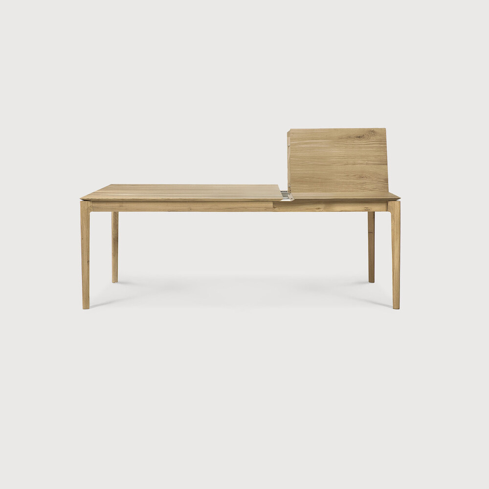Table à rallonge Bok en chêne vernis 140/220 x 90 x H 76 cm - Ethnicraft – Image 7