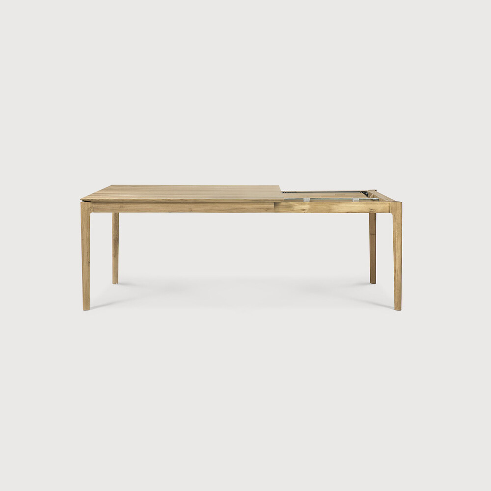 Table à rallonge Bok en chêne vernis 140/220 x 90 x H 76 cm - Ethnicraft – Image 6