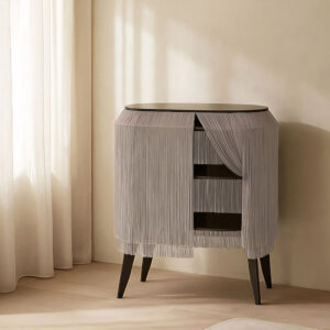 Meuble de rangement BABY ALPAGA 66x27xH72 cm - brume d'argent - Ibride