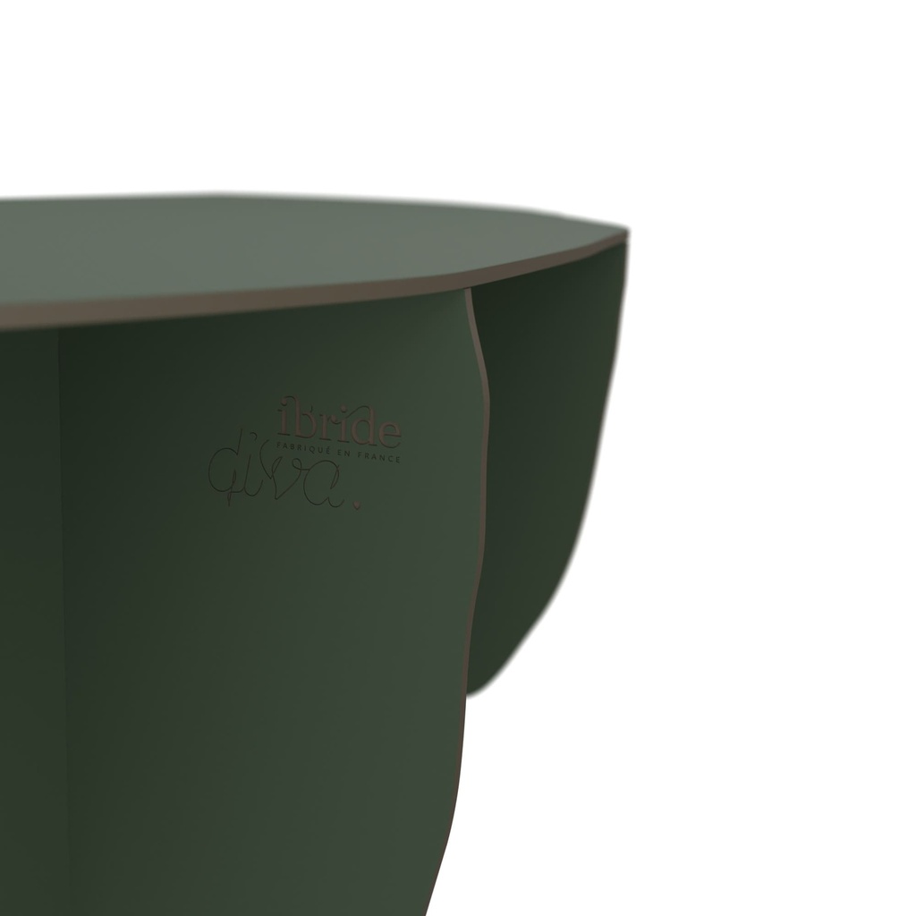 Console murale DIVA autruche 71x25xH76 cm - vert profond mat - Ibride – Image 3