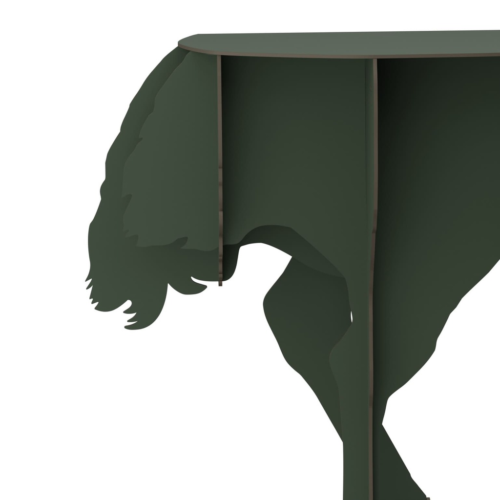 Console murale DIVA autruche 71x25xH76 cm - vert profond mat - Ibride – Image 4