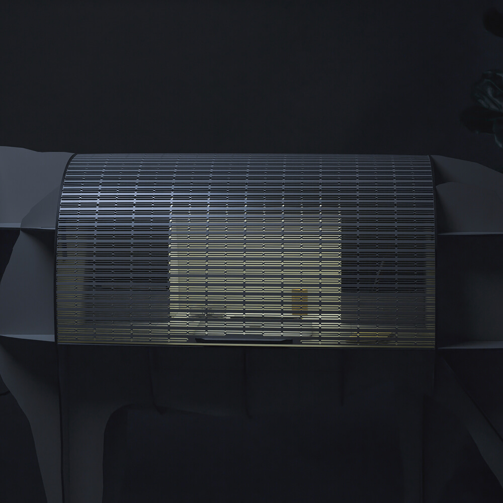 Bureau connecté âne MATURIN 200x60xH156 cm - vert profond mat - Ibride – Image 6