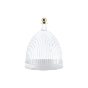 Centre de table La coupole ⌀ 24 cm x H 30.5 cm - Kartell - transparent/blanc