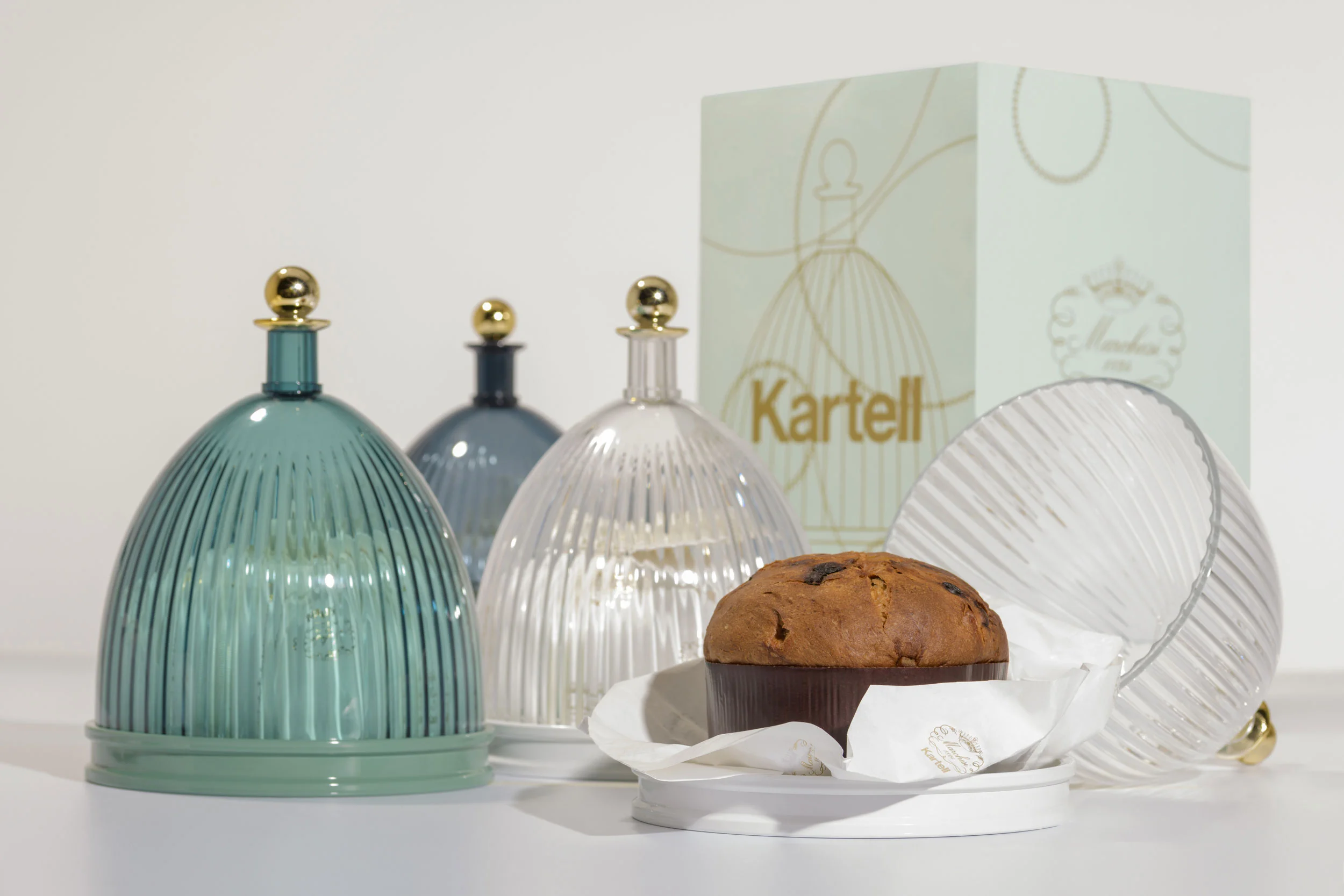 Centre de table La coupole ⌀ 24 cm x H 30.5 cm - Kartell - cola/moutarde – Image 7