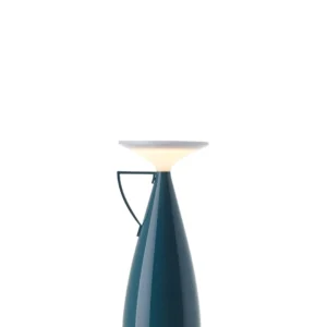 Lampe de table CAMOMILLE 11xH24 cm - Kartell - bleu pétrole