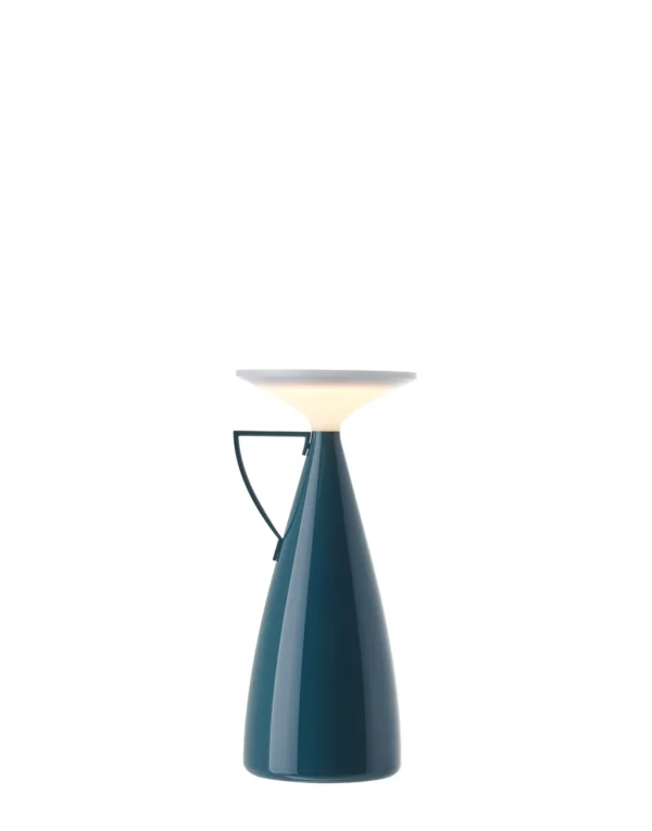 Lampe de table CAMOMILLE 11xH24 cm - Kartell - bleu pétrole