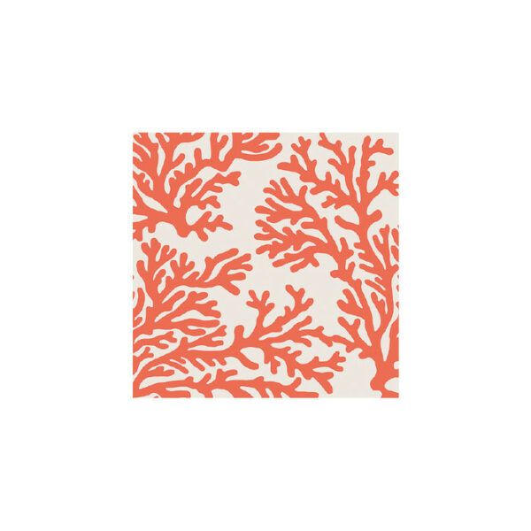 Lot de 6 sets de sous-verres carrés KANALI ORANGE - 10x10 cm - Vinyle - Pôdevache