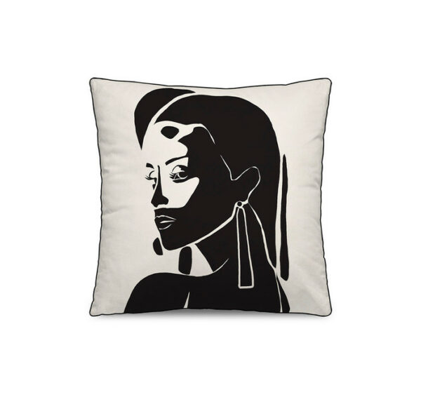 Coussin carré NARVA - 45x45 cm - Velours - Pôdevache