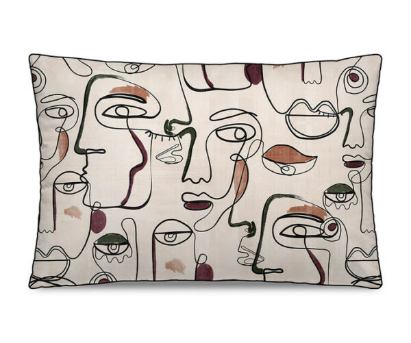 Coussin rectangulaire BANZA  - 40x60 cm - Velours - Pôdevache
