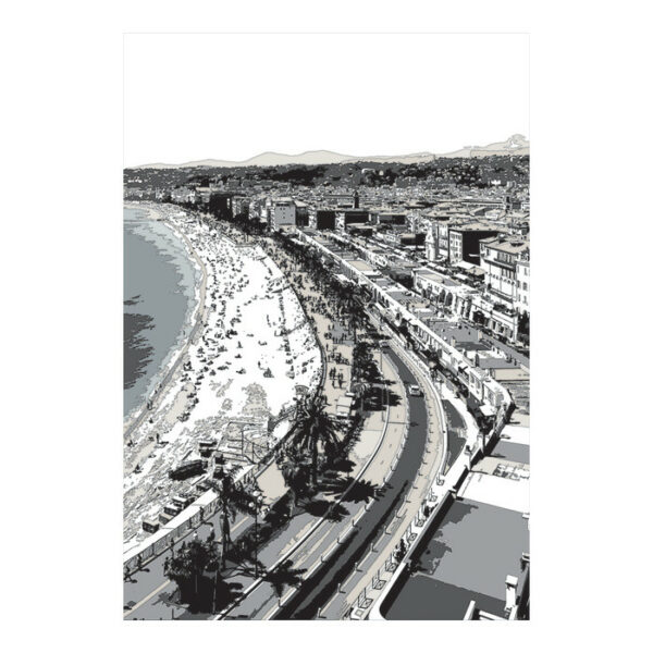 Poster vinyle adhésif NICE - 180x260 cm - Vinyle - Pôdevache