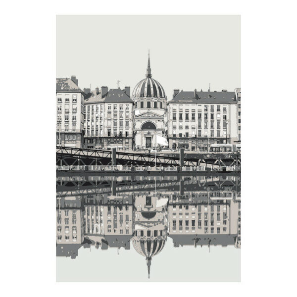 Poster vinyle adhésif NANTES - 180x260 cm - Vinyle - Pôdevache