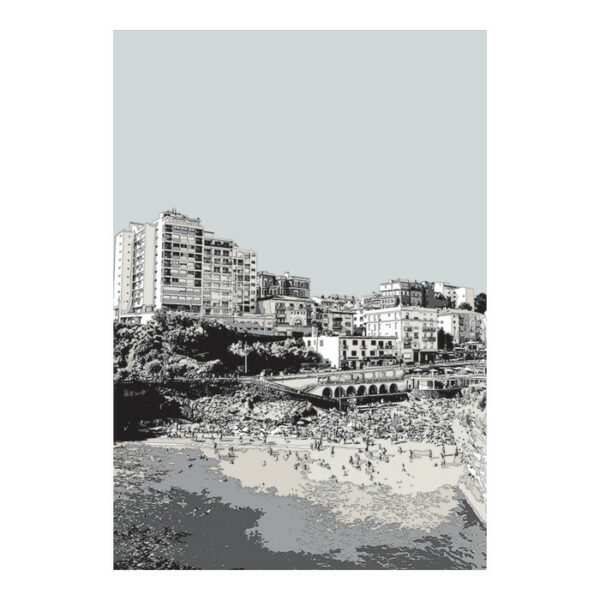 Poster vinyle adhésif BIARRITZ - 180x220 cm - Vinyle - Pôdevache