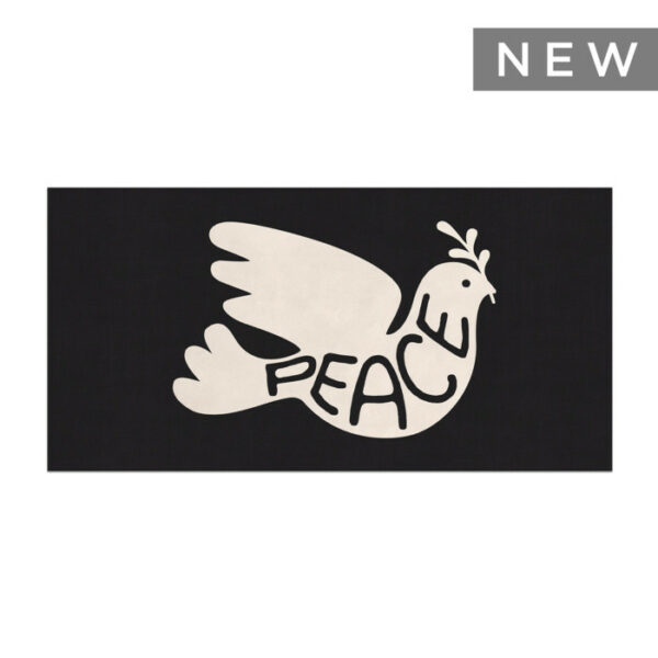 Tapis couloir rectangulaire PEACE - 66x132 cm - Vinyle - Pôdevache