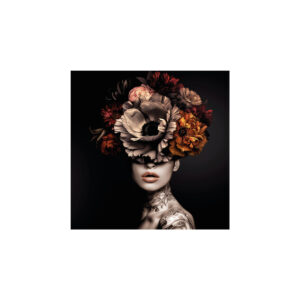 Lot de 6 sets de sous-verres carrés FLORALIA - 10x10 cm - Vinyle - Pôdevache