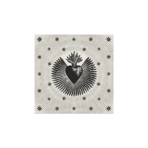 Lot de 6 sets de sous-verres carrés EX VOTO ASSUR - 10x10 cm - Vinyle - Pôdevache