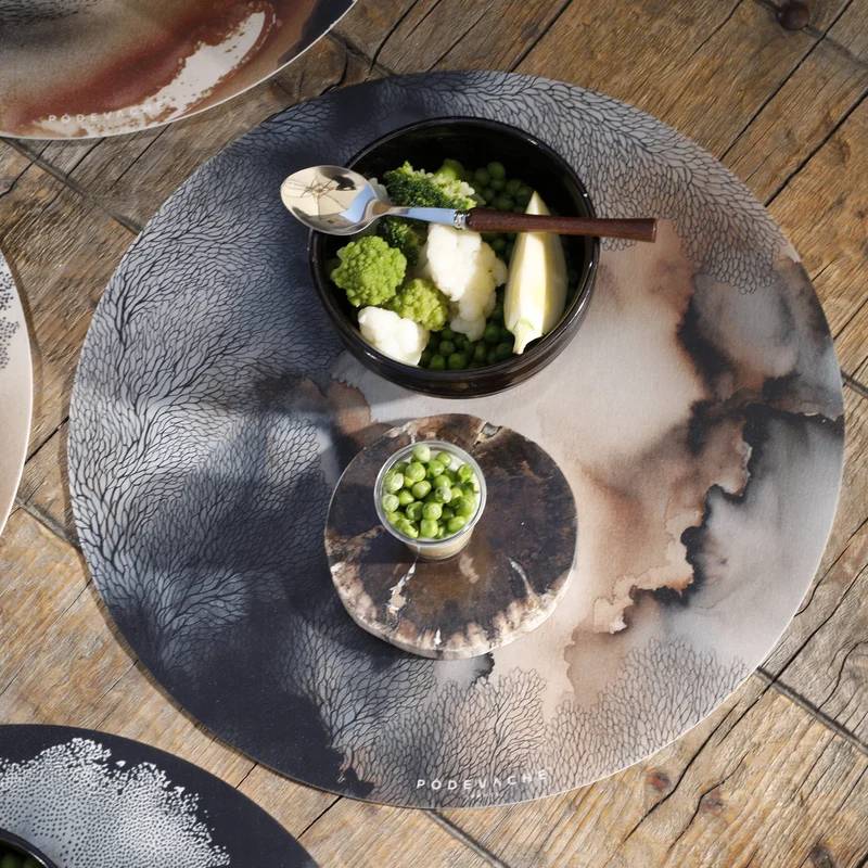 Set de table rond BABACU - Ø 38 cm - Vinyle - Pôdevache