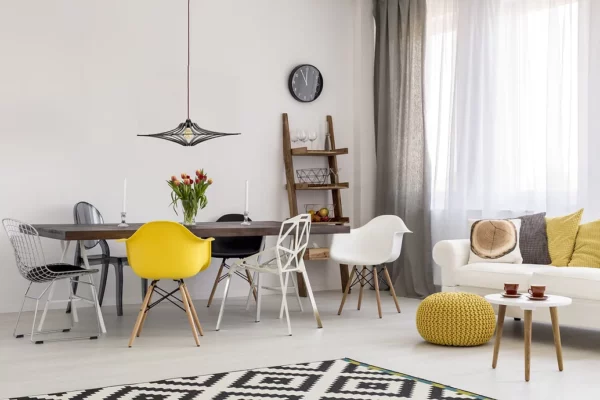 Suspension design bois SINGING BLACK ø 65 cm - élastique noir- câble coton noir et rosace métal noir - RIF – Image 4