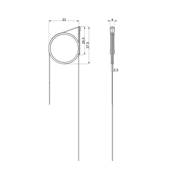 Mat Mural D33 cm S CIRCLE BRUT - câble lin et douille bois - RIF – Image 6