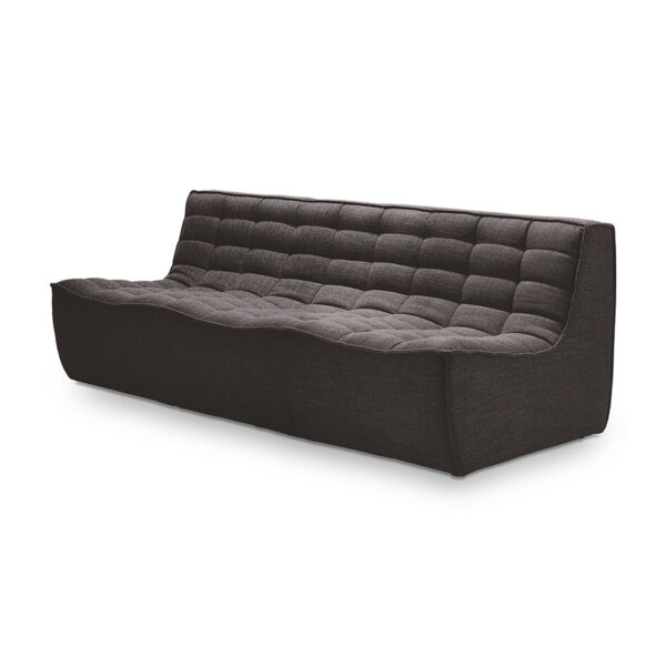 Canapé N701 - 3 places - gris foncé 210 x 91 x H 76 cm Ethnicraft