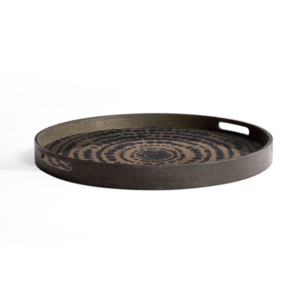 Plateau en bois Black Beads - Rond S - Ø 48 x H 4 cm Ethnicraft – Image 3