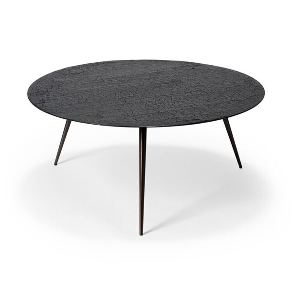 Table basse Luna - lava - noir 80 x 80 x H 35 cm Ethnicraft