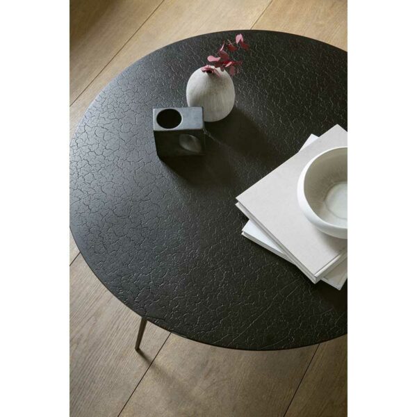 Table basse Luna - lava - noir 80 x 80 x H 35 cm Ethnicraft – Image 3