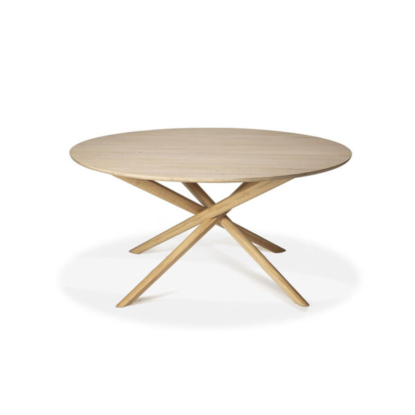 Table Mikado en chêne - ronde 150 x 150 x H 76 cm Ethnicraft