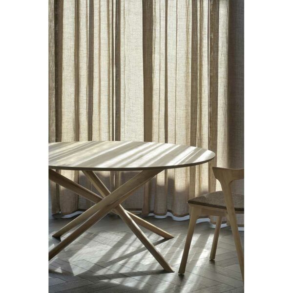 Table Mikado en chêne - ronde 150 x 150 x H 76 cm Ethnicraft – Image 4
