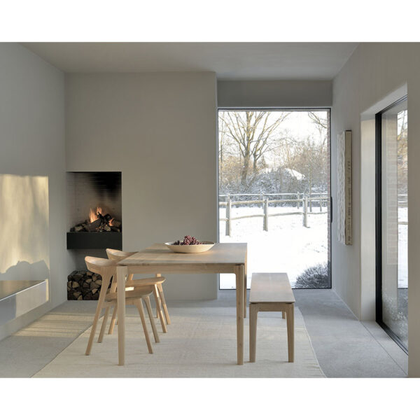 Banc Bok en chêne - 166x35x46 cm Ethnicraft – Image 5