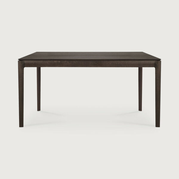 Table Bok en chêne teinté brun 160 x 80 x H 76 cm Ethnicraft