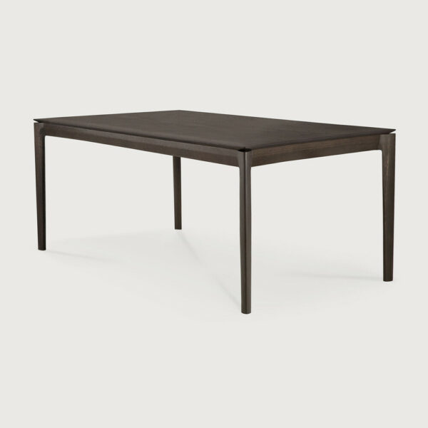Table Bok en chêne teinté brun 160 x 80 x H 76 cm Ethnicraft