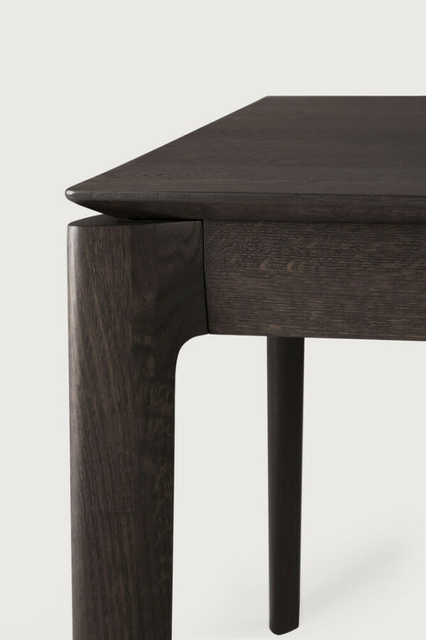 Table Bok en chêne teinté brun 160 x 80 x H 76 cm Ethnicraft – Image 3