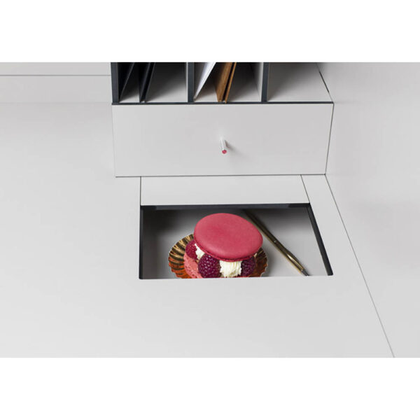 Bureau connecté âne MATURIN 200x60xH156 cm - noir brossé – Image 9