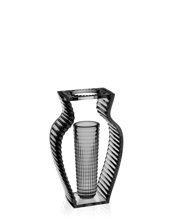 Vase I SHINE 20x9.5x H33 cm Kartell - fumé