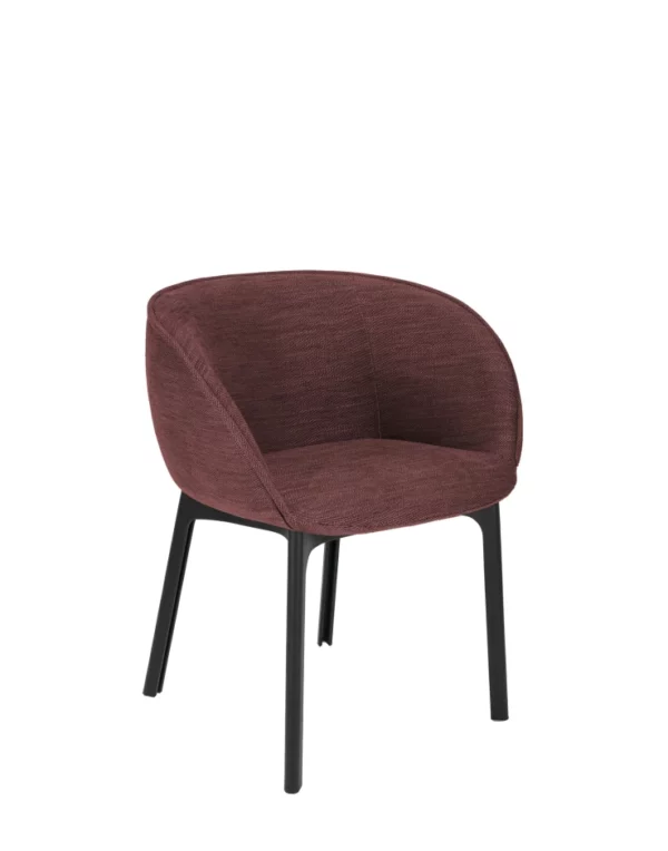 Fauteuil CHARLA 63x54x H77 cm Kartell - chiné marc de raisin