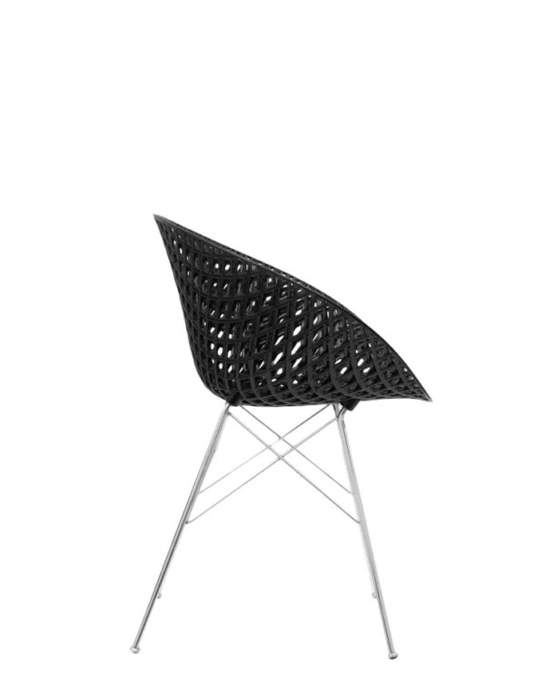 Fauteuil SMATRIK 61x55x H77 cm Kartell - noir/chromé – Image 3