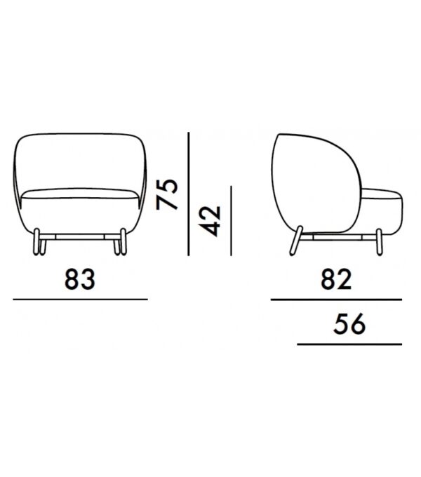 Fauteuil LUNAM 83x82x H75 cm Kartell - blanc – Image 5