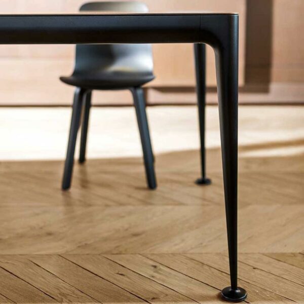 Table BIG WILL plateau fixe 200x105xH75 cm Magis - noyer/noir – Image 3